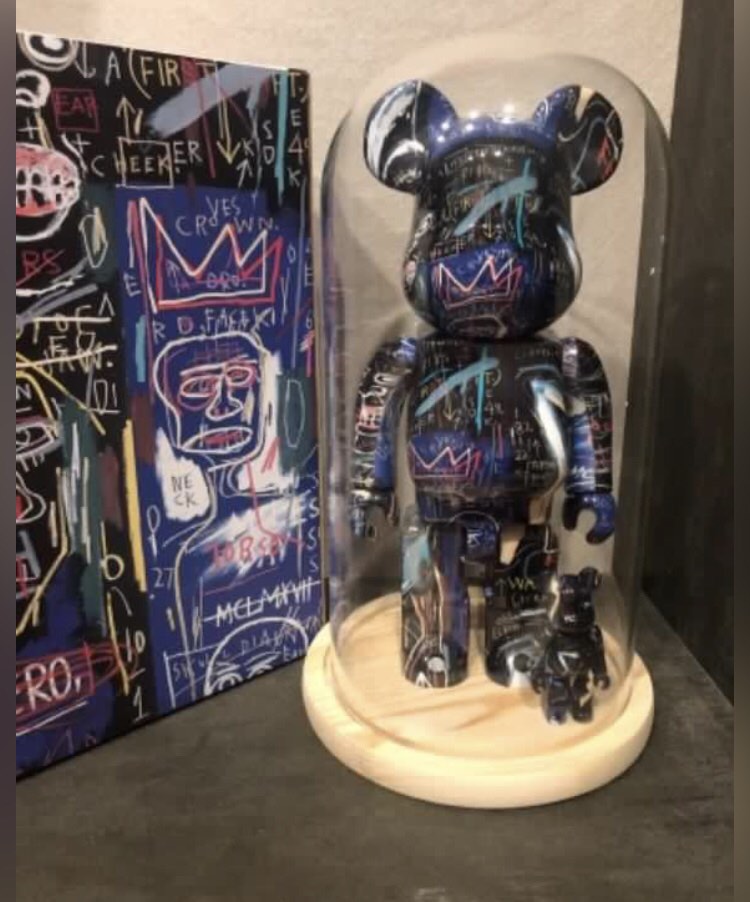 JEAN-MICHEL BASQUIAT #6 X Medicom Be@Rbrick 100% + 400% Figure Set
