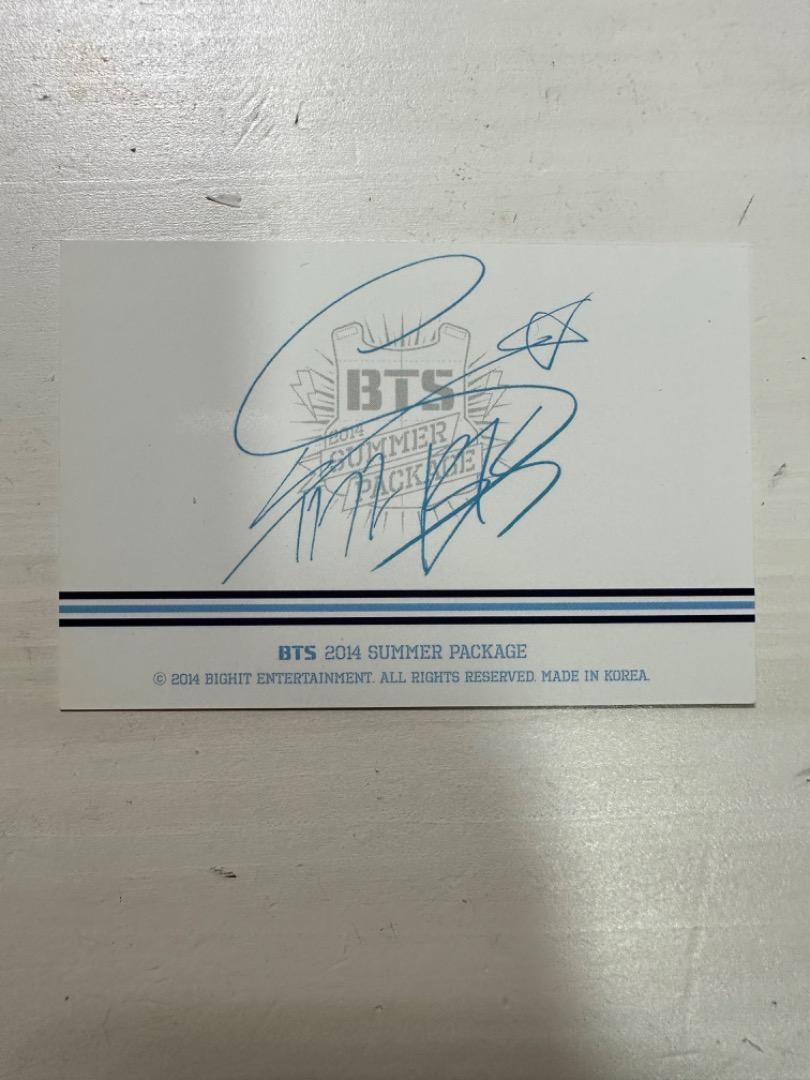 bts official 2014 summer package yoongi /suga photocard, Toys