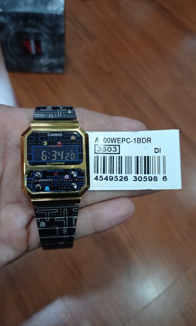 Casio Pacman, Fesyen Pria, Jam Tangan di Carousell