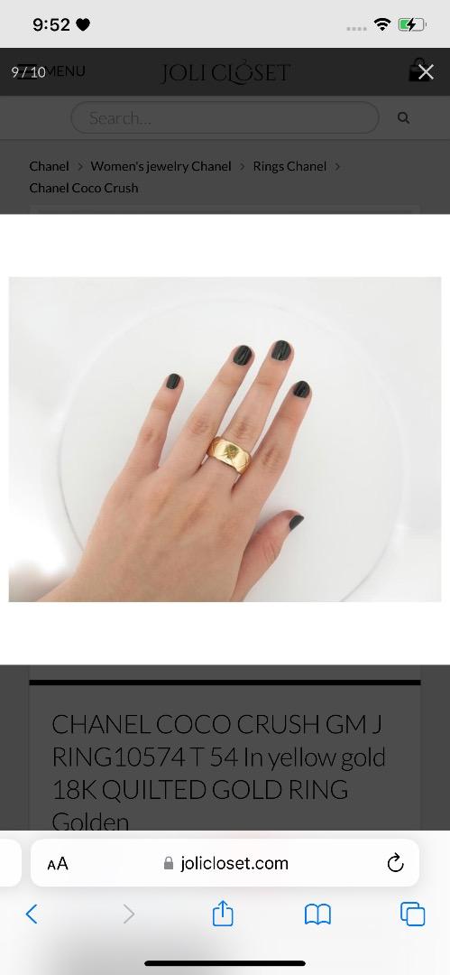 Chanel coco crush ring, Women's Fashion, Jewelry & Organizers