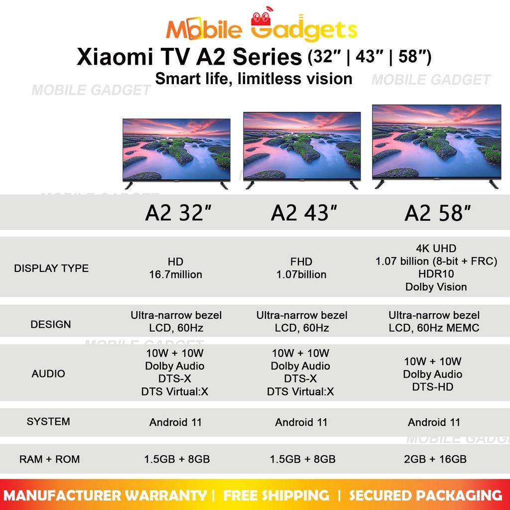 Affordably huge Xiaomi TV A2 series tellies now in Malaysia with prices  from RM799