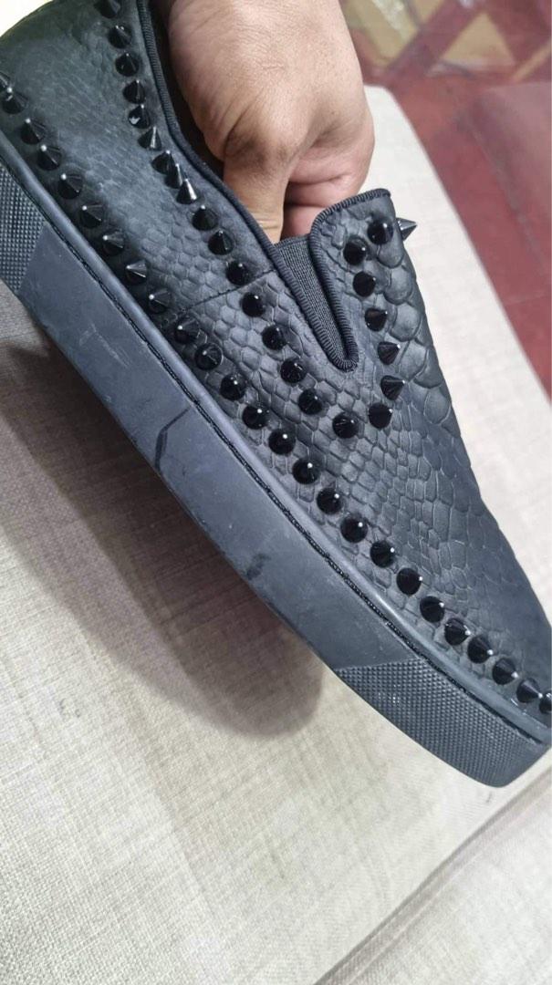 Christian Louboutin black slip on sneakers (Category: Sneakers) located in Butuan. Submitted by natalday (Listing ID 1189009708, Image 2). Description: size 40.