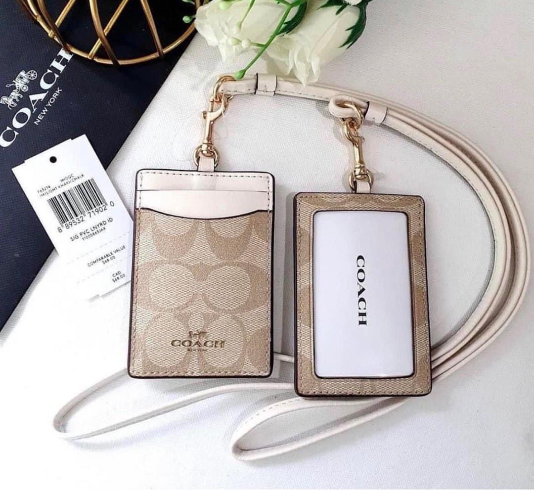 Coach ID Holder, Women's Fashion, Bags & Wallets, Wallets & Card holders on  Carousell