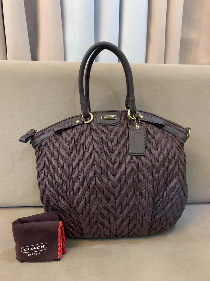Coach Madison Quilted Chevron Luxury Bags Wallets on Carousell
