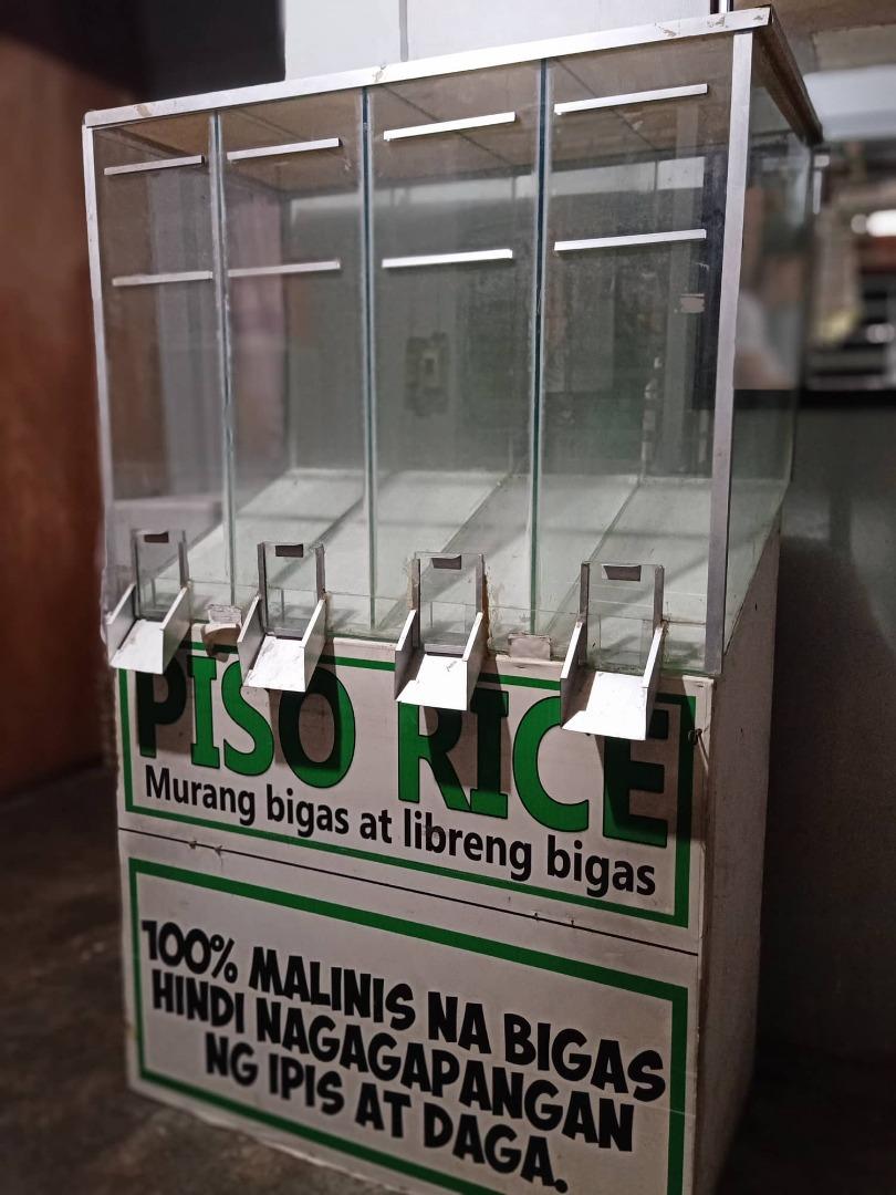 Commercial Glass Rice Dispenser with Platform, Furniture & Home Living, Kitchenware & Tableware