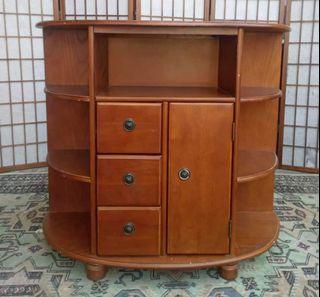 Console Cabinet
35”L x 14”W x 32”H
Php 

Solid wood
3 pullout drawers
1 wooden door
In good condition
