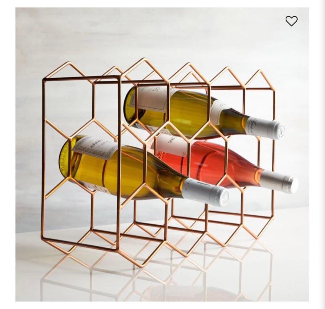 Crate and Barrel Wine bottle rack, Furniture & Home Living