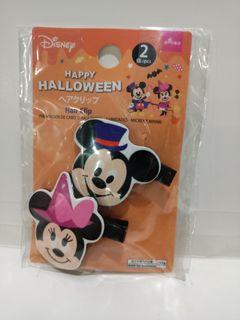 Disney License Mickey Minnie Mouse Happy Halloween Hair Clips