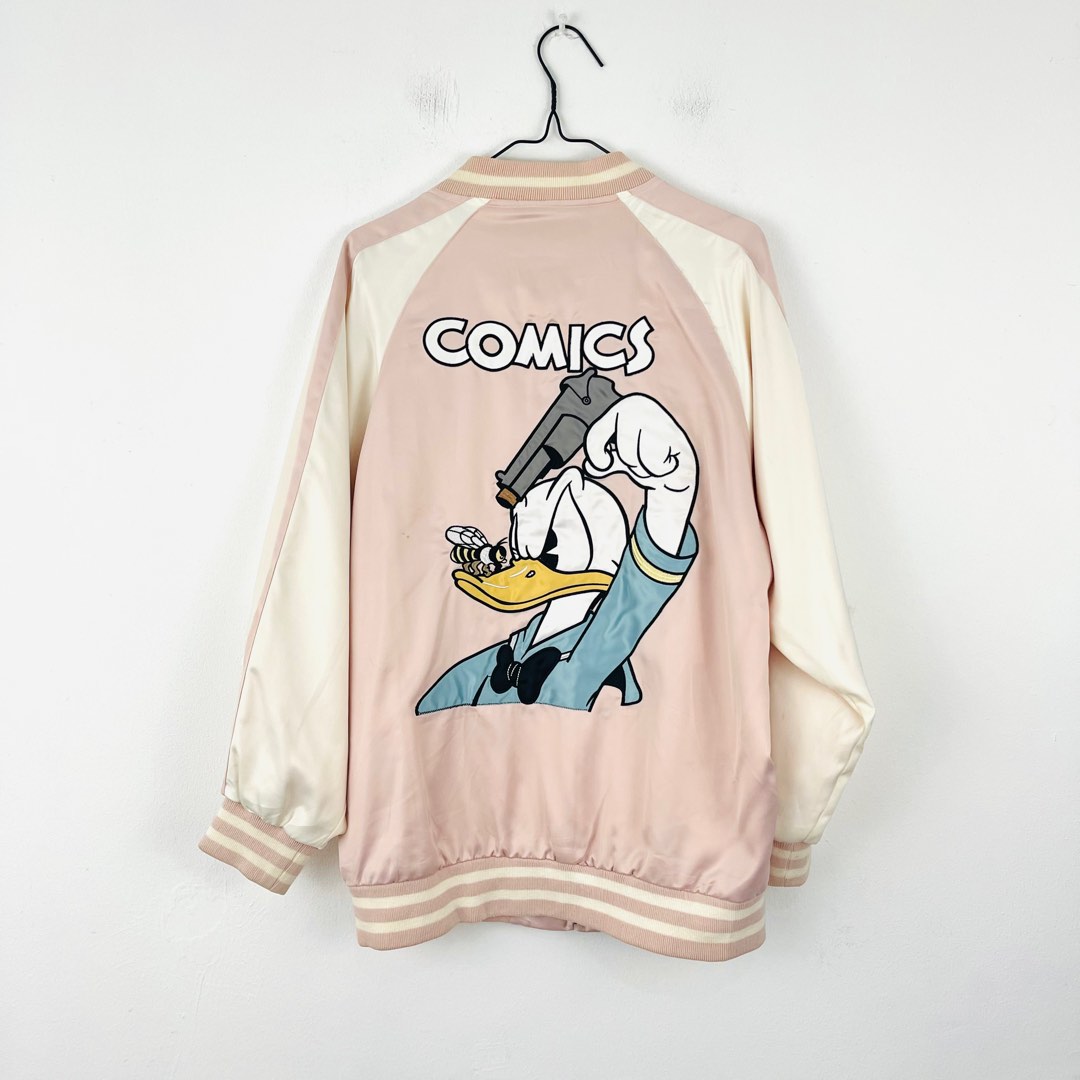 Donald duck varsity jacket Women s Fashion Coats Jackets and Outerwear on Carousell