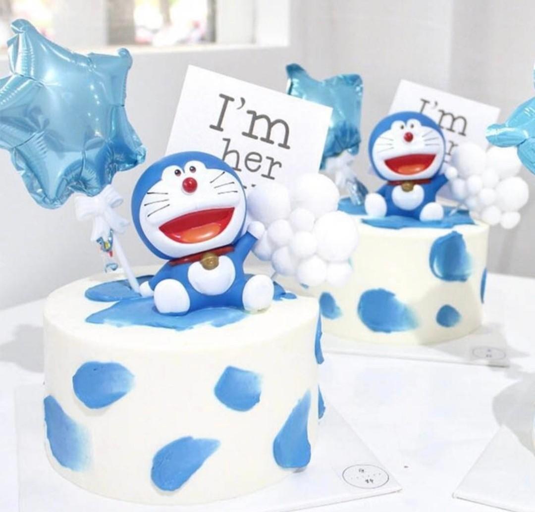 Cake Decor™ 5 pcs Happy Birthday Doraemon Cartoon Theme Paper Topper For  Cake And Cupcake SBMT-PT-067 : Amazon.in: Toys & Games