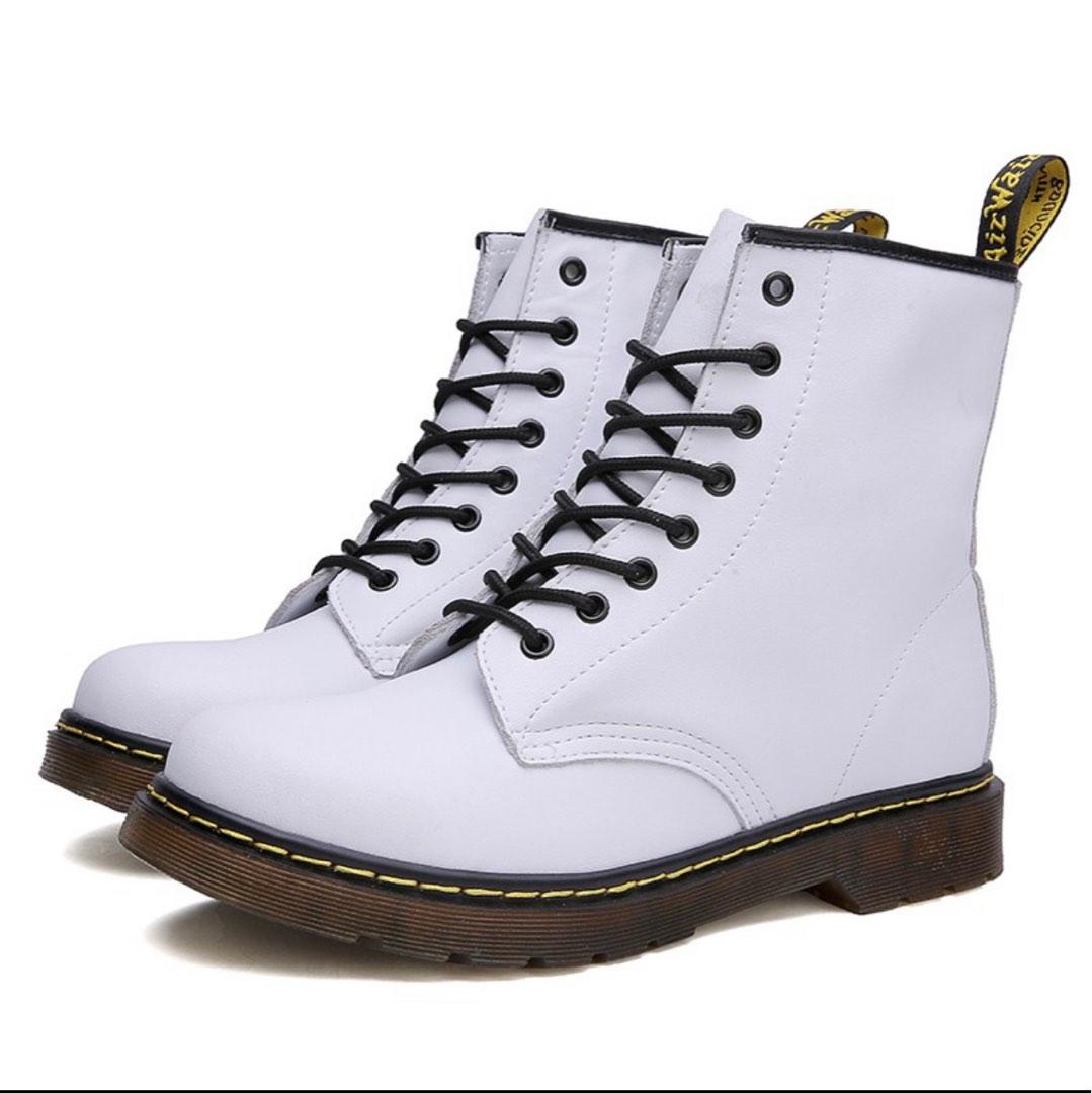 White platform cheap doc marten