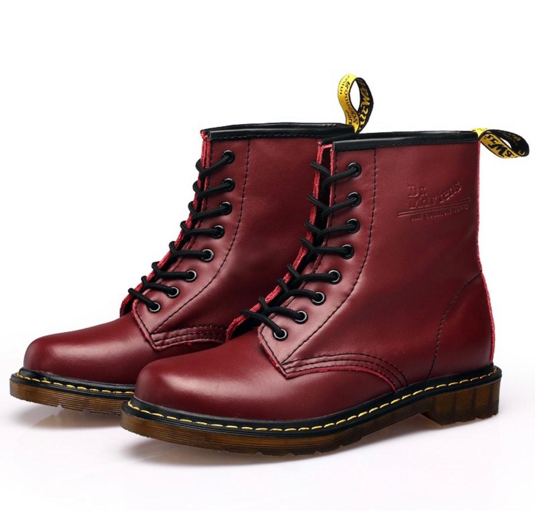 Red platform doc martens hotsell