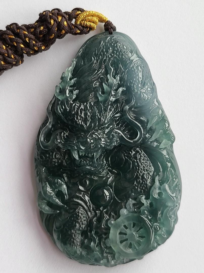 Dragon jade pendant, Luxury, Accessories on Carousell