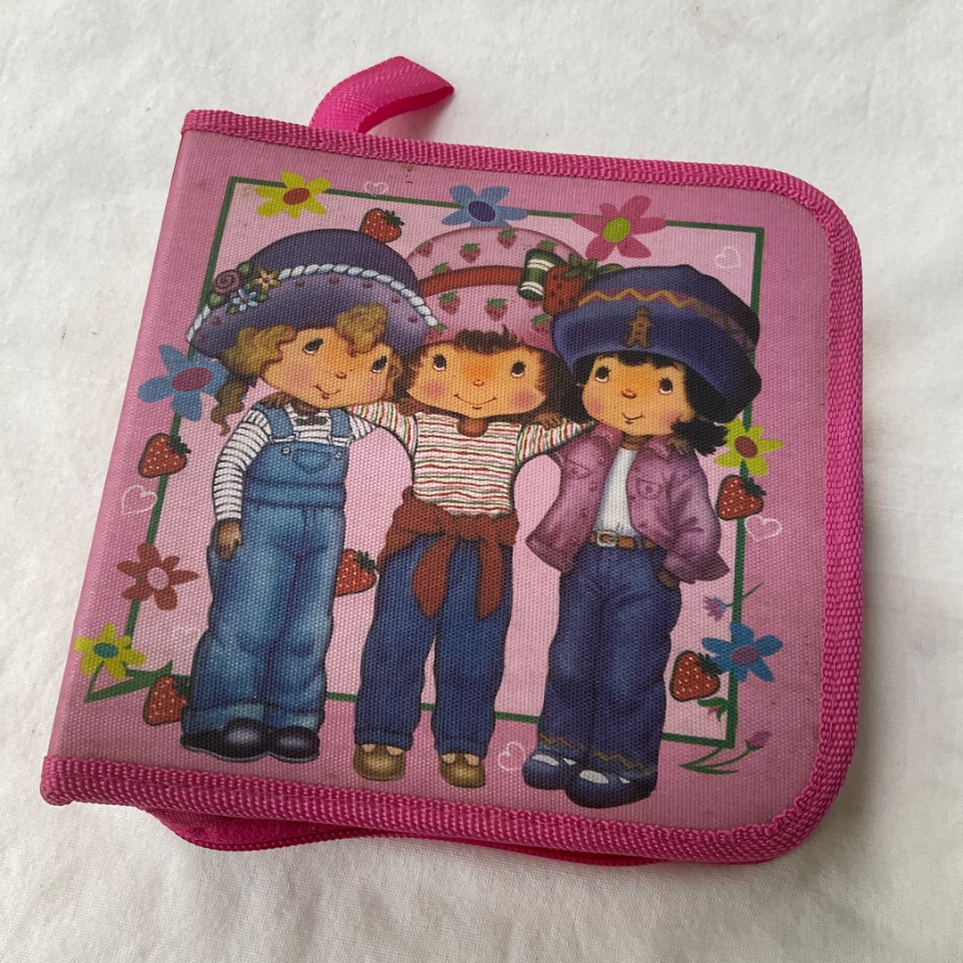 DVD case kartun film cartoon anak kids pink resleting tas pouch CD