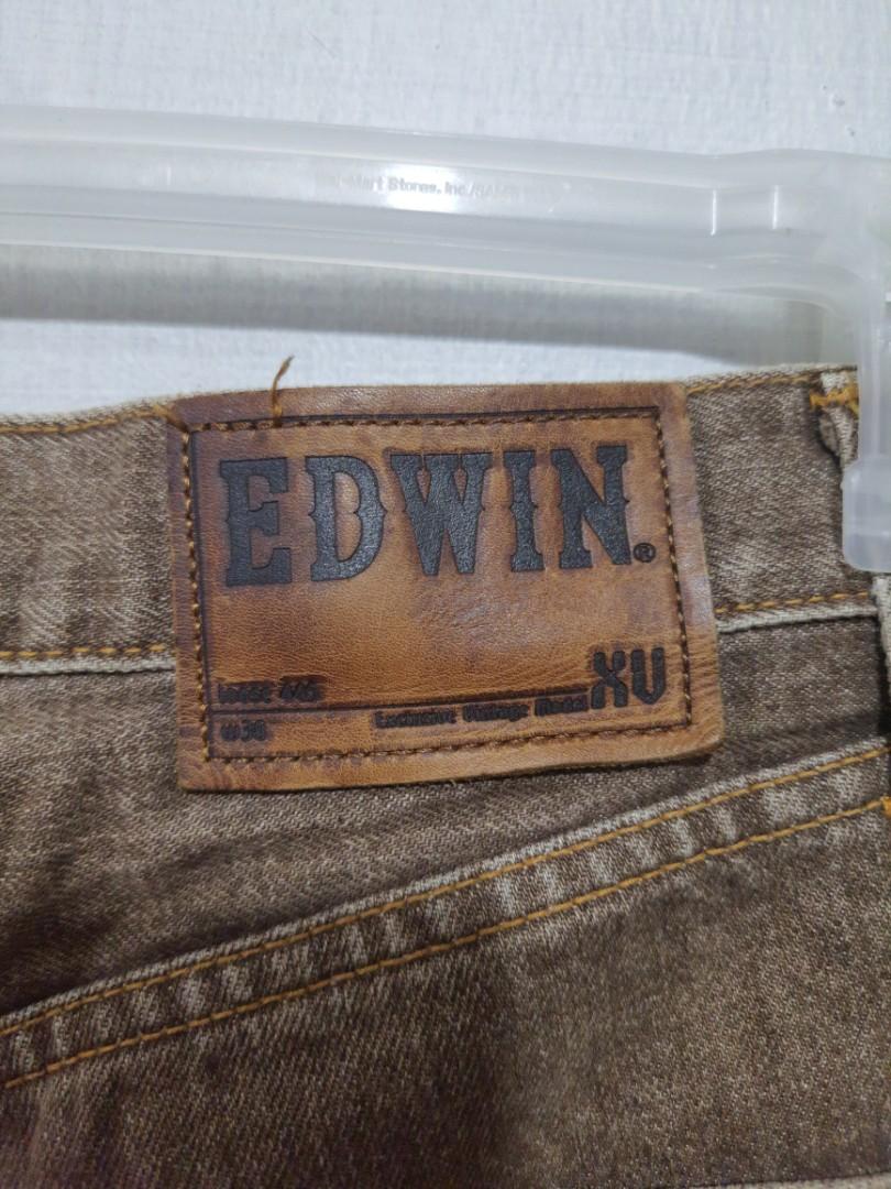 Edwin XU 445 Dark Washed Brown Jeans Original