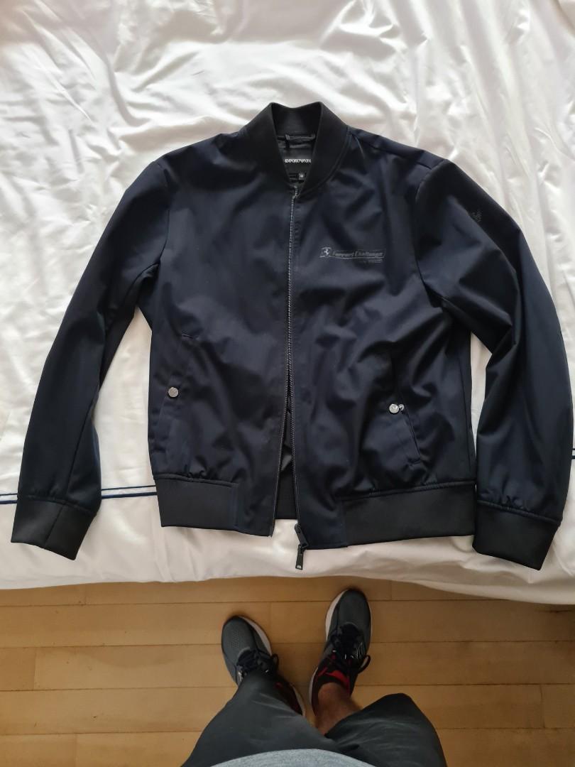 Emporio armani leather jacket ferrari outlet