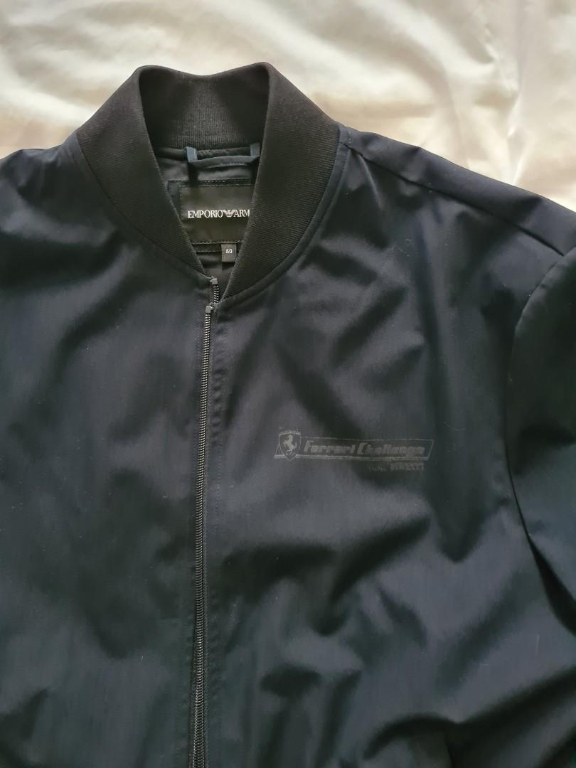 Emporio armani sale leather jacket ferrari