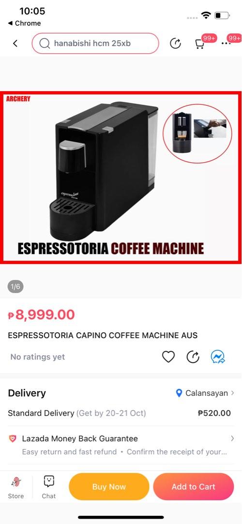 Espressotoria Capino Coffee Machine TV Home Appliances Kitchen Appliances Coffee Machines Makers on Carousell