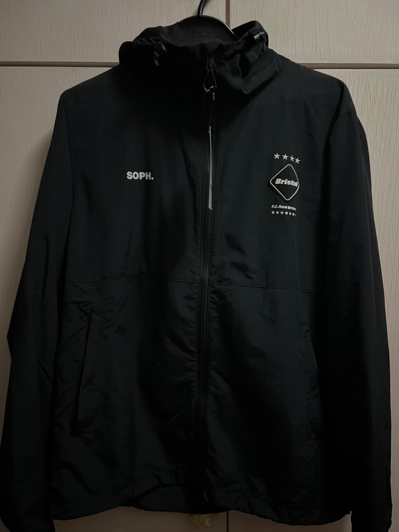 Fcrb Bristol nylon black s new jacket hoodie mens, 男裝, 外套及