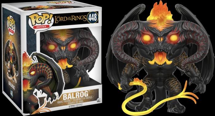 Balrog Pop Funko Pop! The Lord of the Rings - Balrog Super Sized 6” #448, Hobbies ...