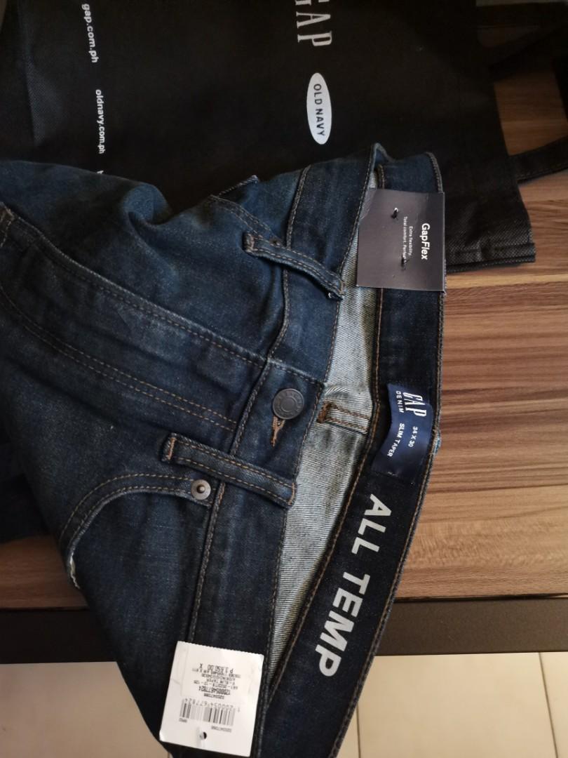 Gap All Temp Slim Taper Jeans, Men'S Fashion, Bottoms, Jeans On Carousell