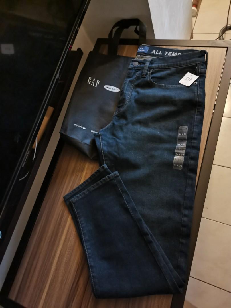 Gap All Temp Slim Taper Jeans, Men'S Fashion, Bottoms, Jeans On Carousell