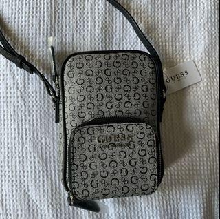 Guess unisex side bag ( black and white )