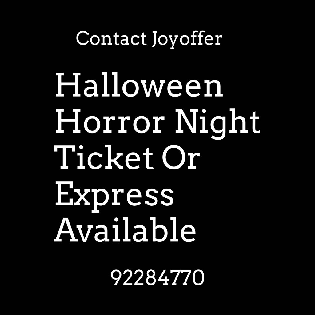 Halloween Horror Night 2022 Oct Nov, Tickets & Vouchers, Local