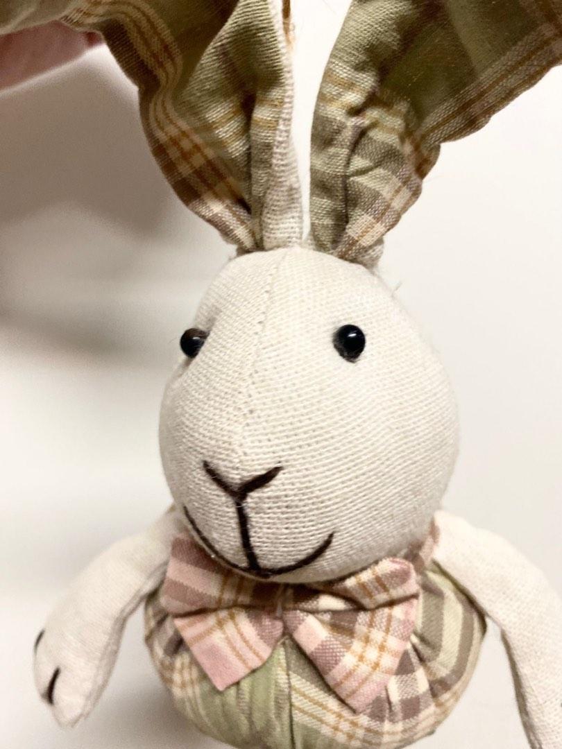 Hanging cute cloth rabbit, Furniture & Home Living, Home Decor, Other ...