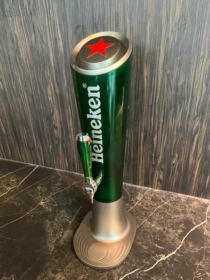 Heineken 3L Beer Tower New, Furniture & Home Living, Kitchenware & Tableware, Other Kitchenware
