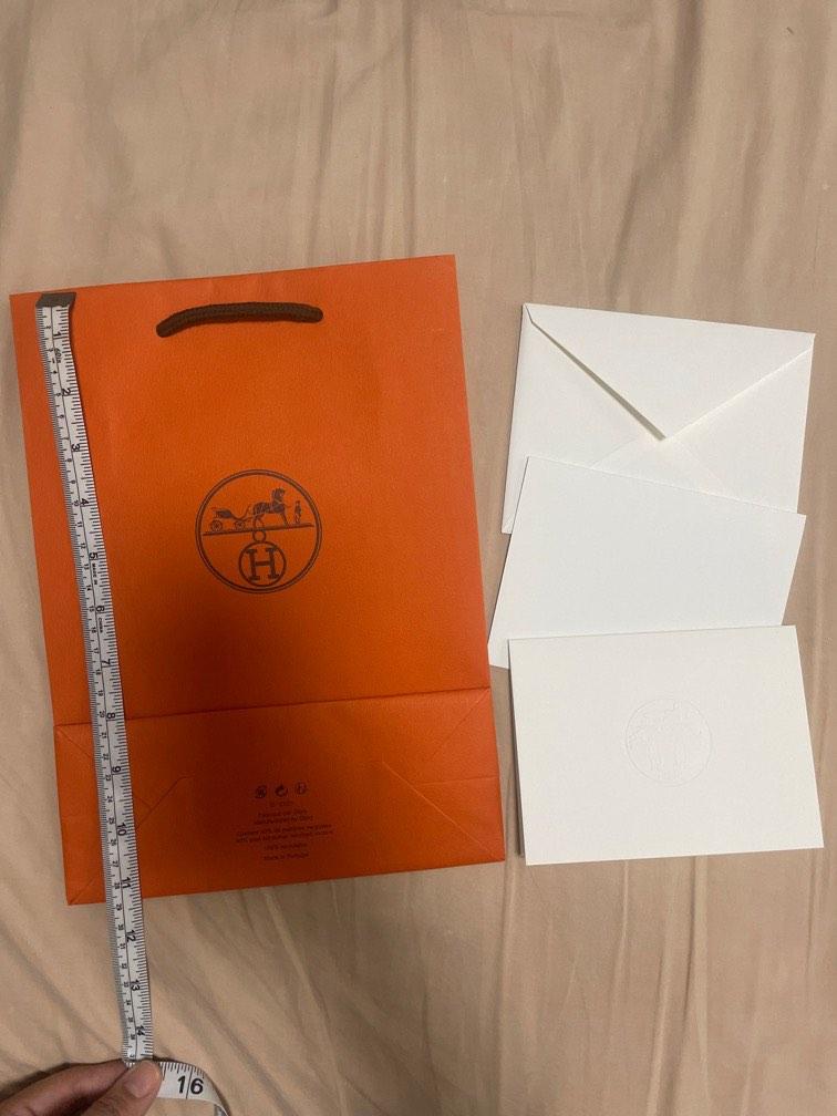 Hermes paper bag with card Luxury Accessories on Carousell