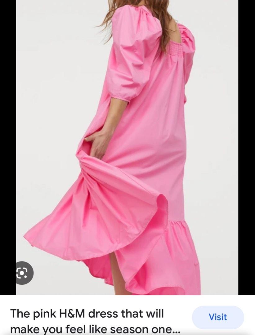 H and m pink dress sales
