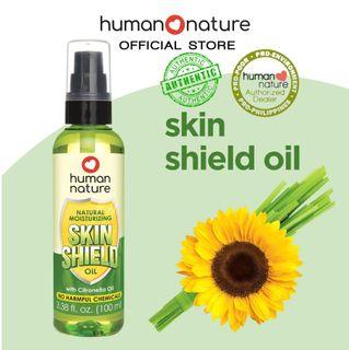 Human Nature Skin Shield Oil DEET-Free | 100% Natural Citronella Mosquito Insect Repellent