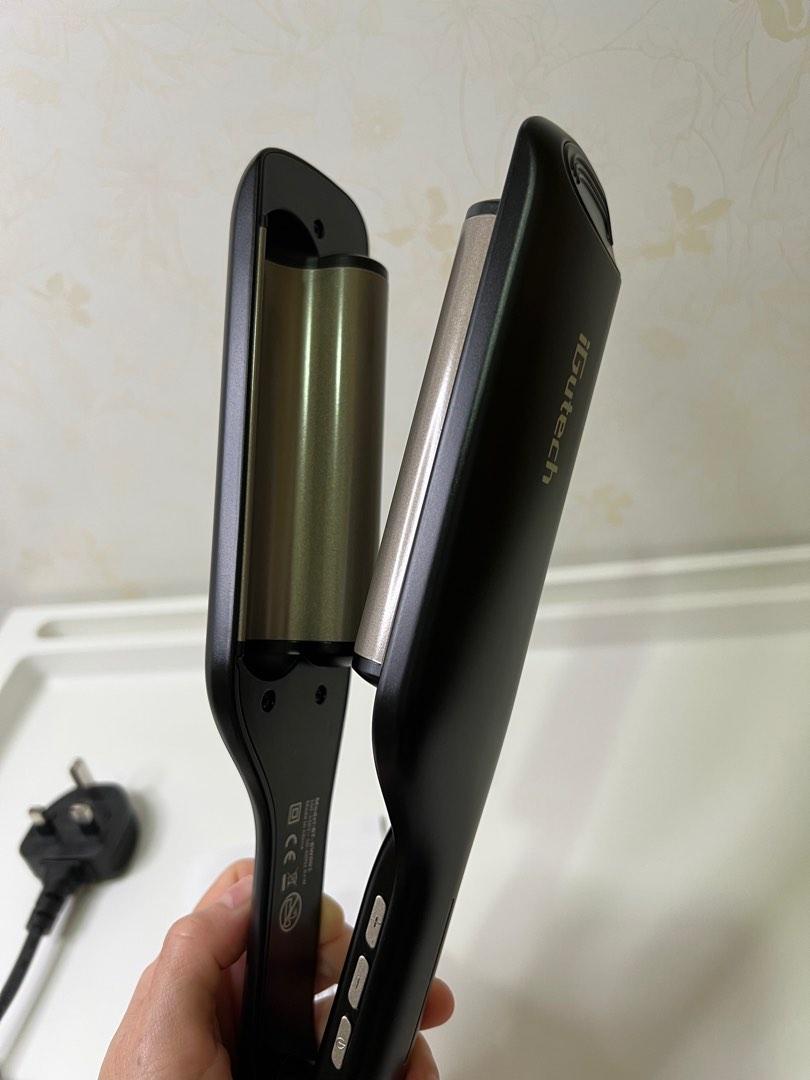 iGutech Deep Barrel Hair Waver,Beach Waver Hair Curer,Curling Tongs, Beauty & Personal Care