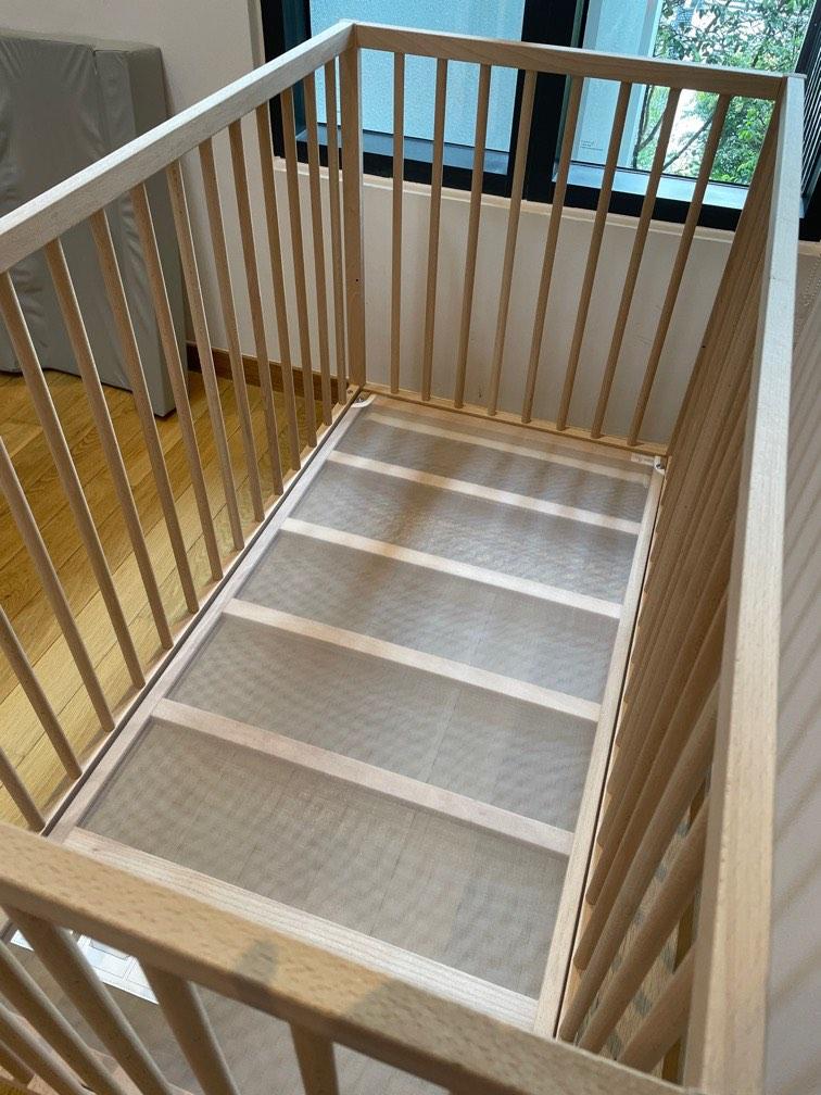 Ikea Baby Cot hardly used, Babies & Kids, Baby Nursery & Kids Furniture, Cots & Cribs on Carousell