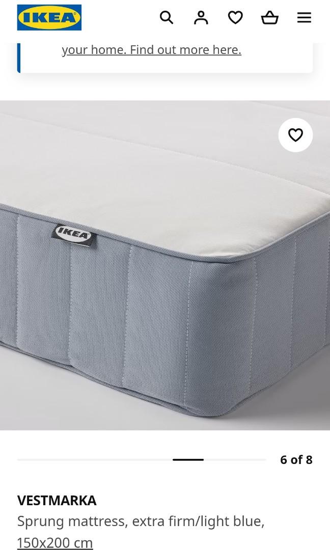 IKEA Queen Mattress Extra Firm, Furniture & Home Living, Furniture, Bed