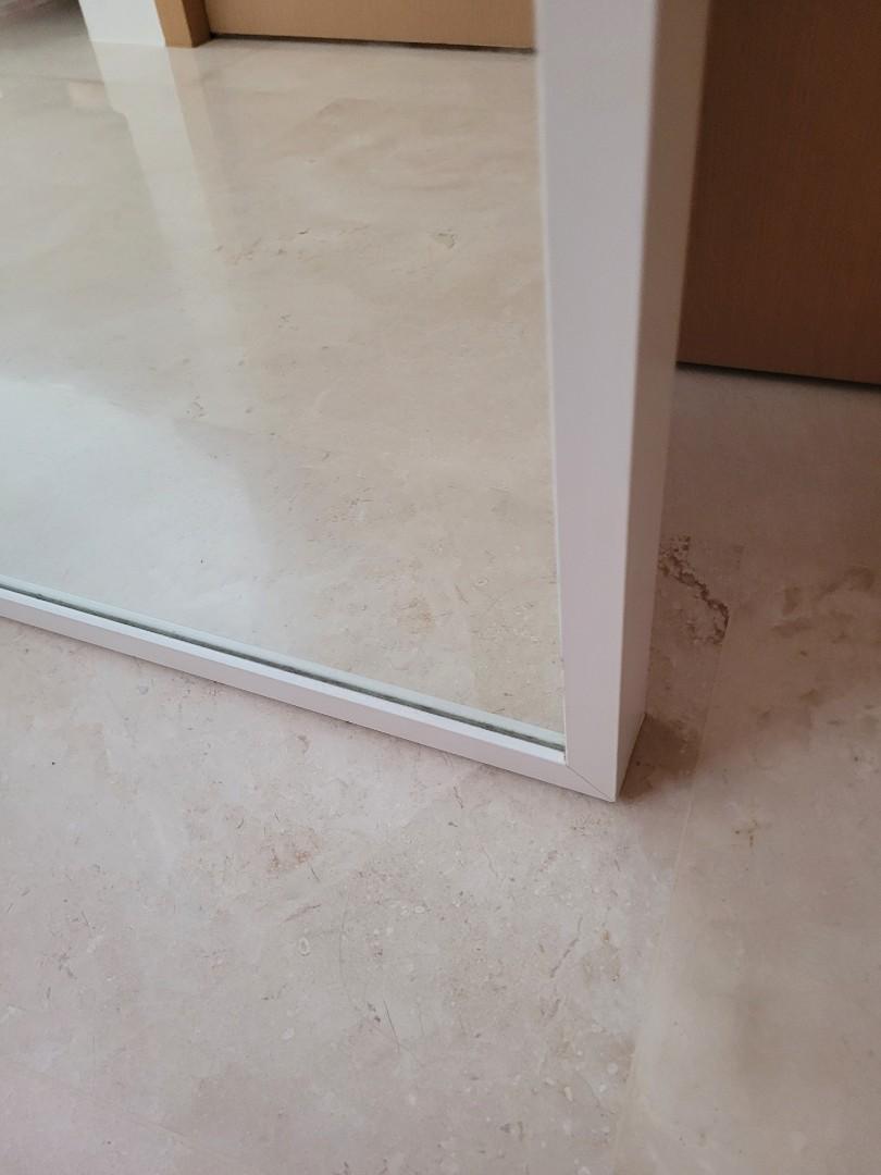 Ikea White Wall Mirror, Furniture & Home Living, Home Decor, Mirrors on