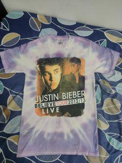 Justin Bieber believe tour 2012 tie dye