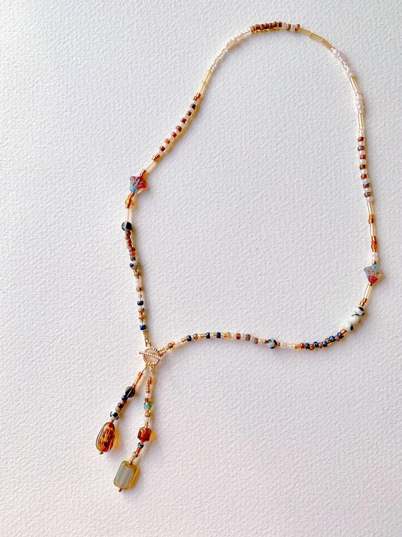 Czech beads necklace sale