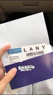 LANY ticket Nov 11 Lowerbox premium b.