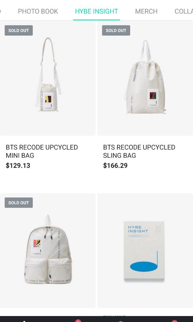 BTS RECODE UPCYCLED SLING BAG