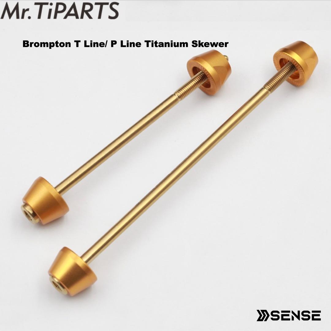 Longer Titanium Ti Skewer for Brompton P/T Line Wheelset to install