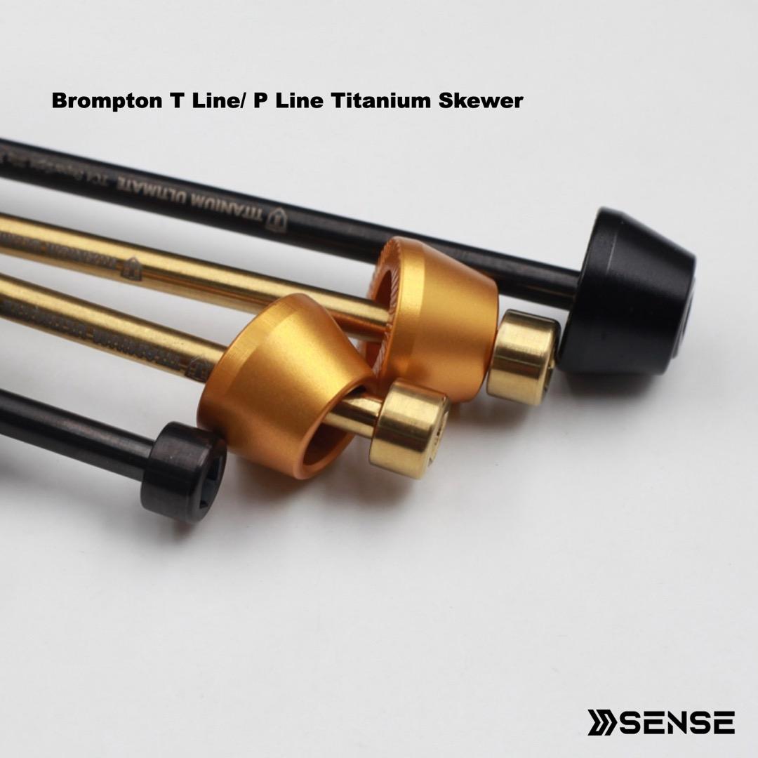 Longer Titanium Ti Skewer for Brompton P/T Line Wheelset to install