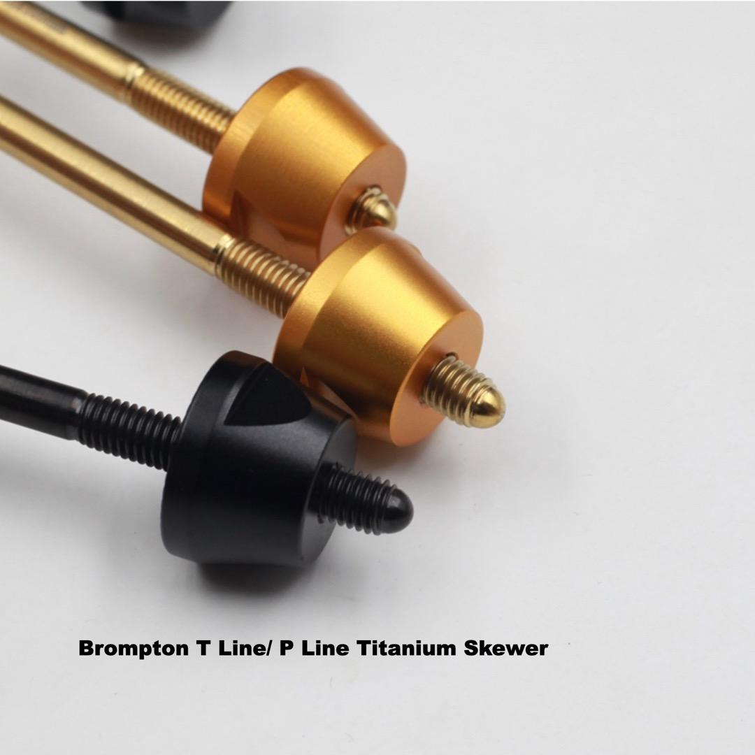 Longer Titanium Ti Skewer for Brompton P/T Line Wheelset to install