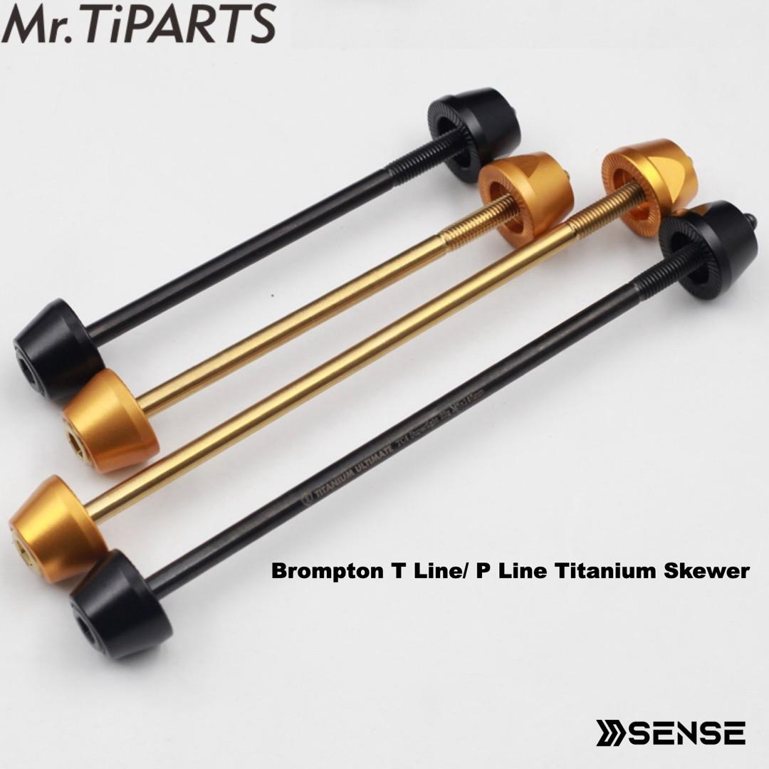 Longer Titanium Ti Skewer for Brompton P/T Line Wheelset to install