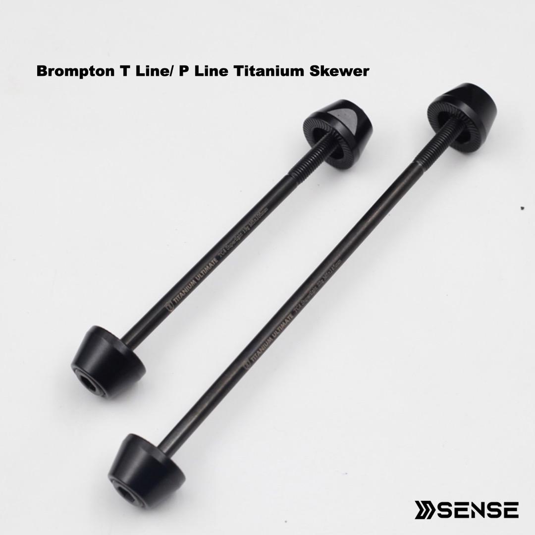 Longer Titanium Ti Skewer for Brompton P/T Line Wheelset to install