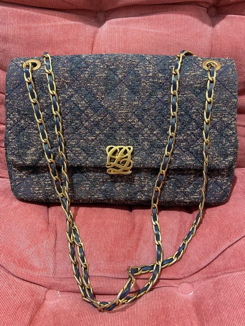 LOUIS QUATORZE tweed bag, Women's Fashion, Bags & Wallets, Shoulder