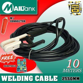 MailTank Welding Cable 10M with Welding Holder Clamp and Connector with Free Handtools