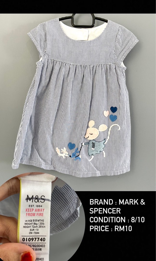 Marks & Spencer Dress, Babies & Kids, Babies & Kids Fashion on Carousell