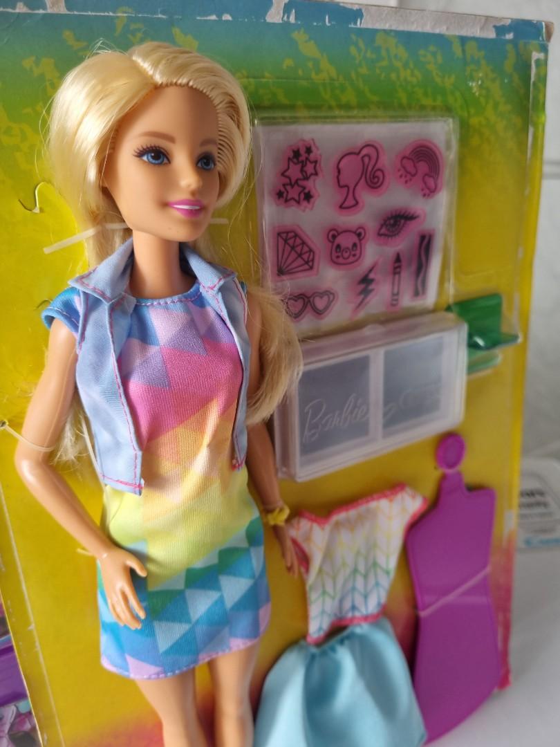 Mattel Barbie Crayola Color Stamp Fashions Hobbies Toys Toys